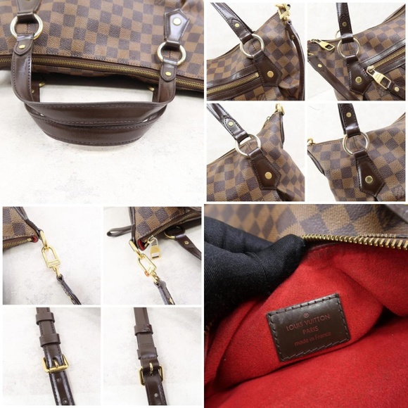 Auth Louis Vuitton Evora Mm Damier Ebene #2247L85 - Picture 5 of 8
